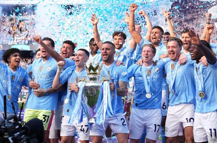Phil Foden double helps Manchester City secure fourth consecutive Premier League title