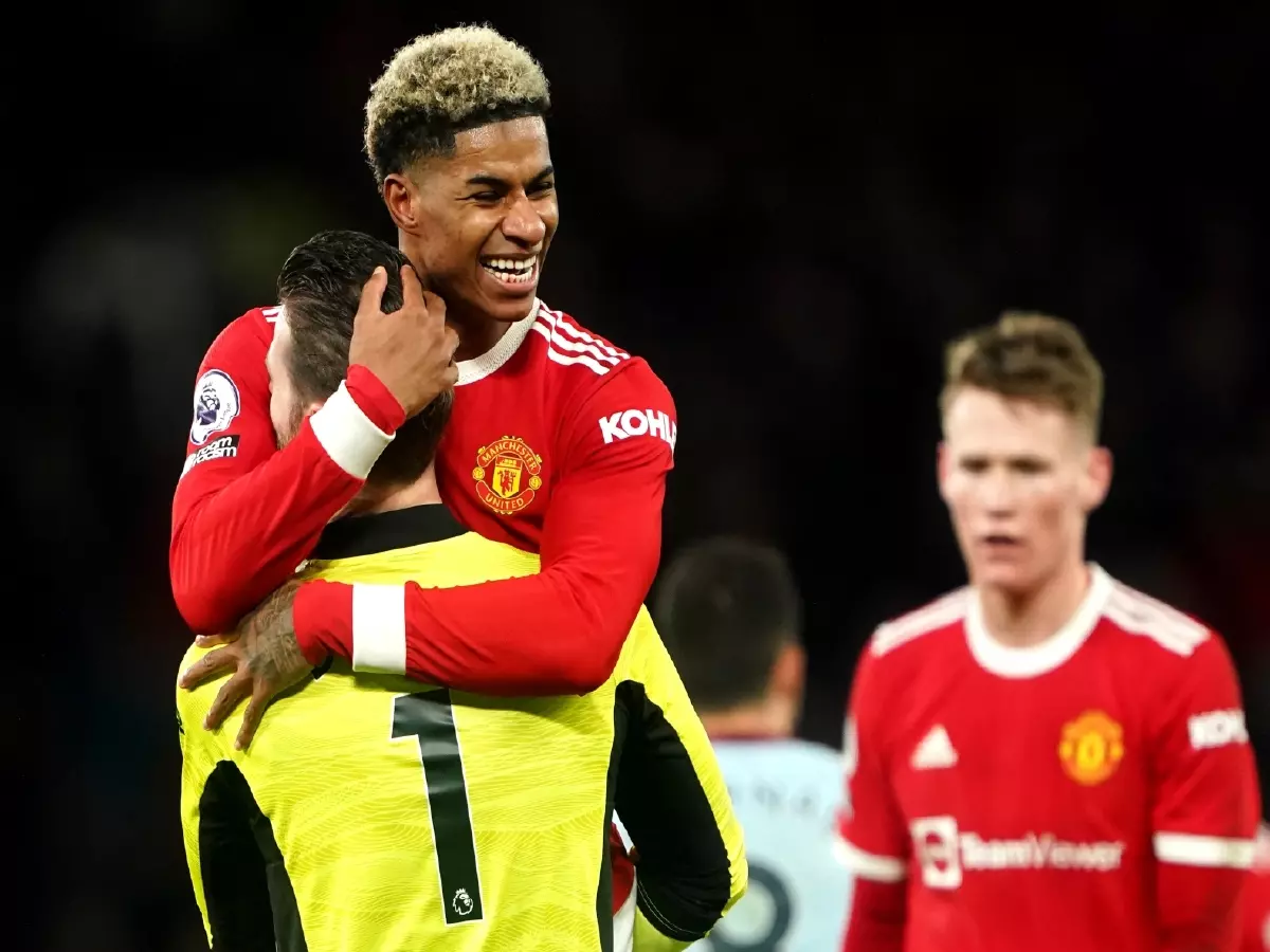 Marcus Rashford David De Gea Man Utd Jan22