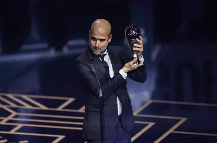 Man City manager Pep Guardiola clinches best men's coach at FIFA awards