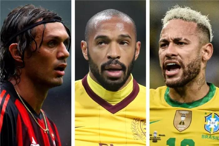 Top 10 players never to win the Ballon d’Or: Neymar, Maldini, Henry...