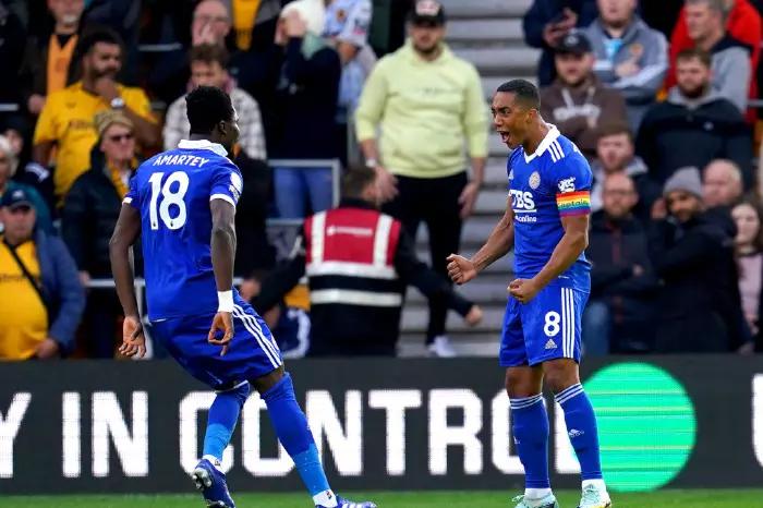 Leicester out of relegation zone with thumping win over Wolves