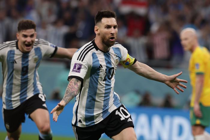 Lionel Messi Scores His First World Cup Knockout Stage Goal As