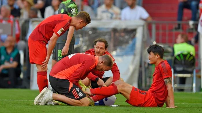 Minjae Kim hobbles off with injury in Bayern win over Wolfsburg
