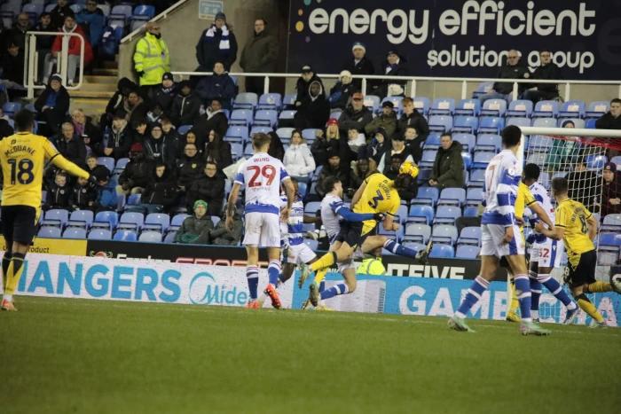 Ciaron Brown reacts to derby draw away at Reading