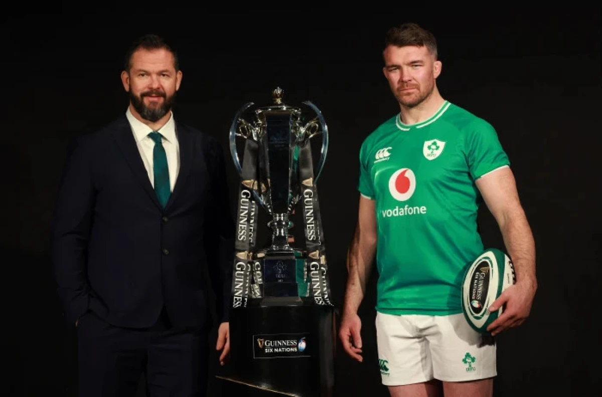 Ireland head coach Andy Farrell and captain Peter O'Mahony.