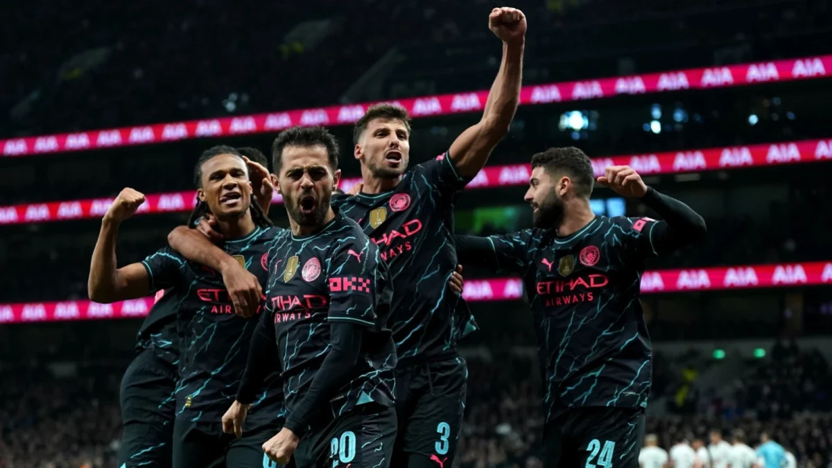 Manchester City celebrate