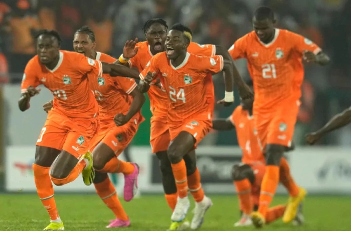 Ivory Coast celebrate