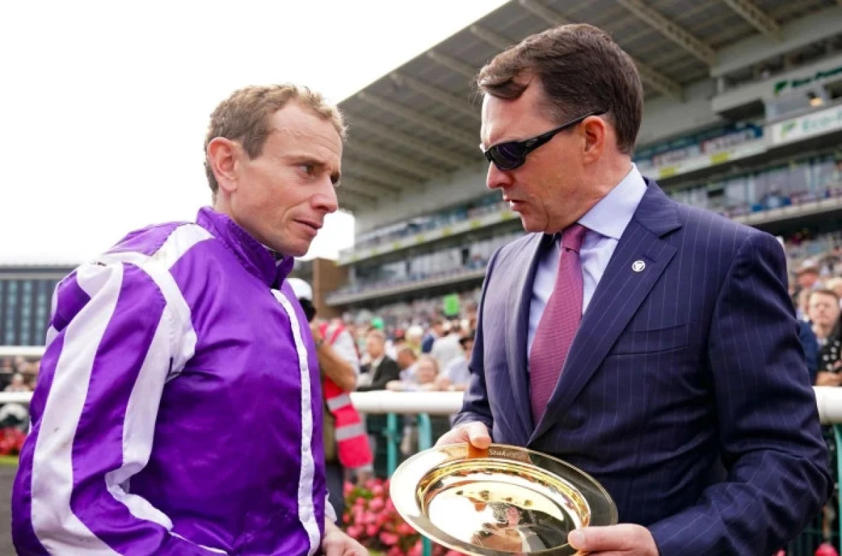 Ryan Moore and trainer Aidan O'Brien