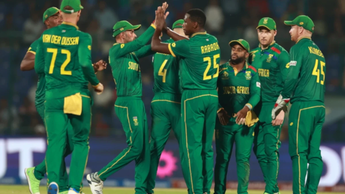 Proteas CWC celebration
