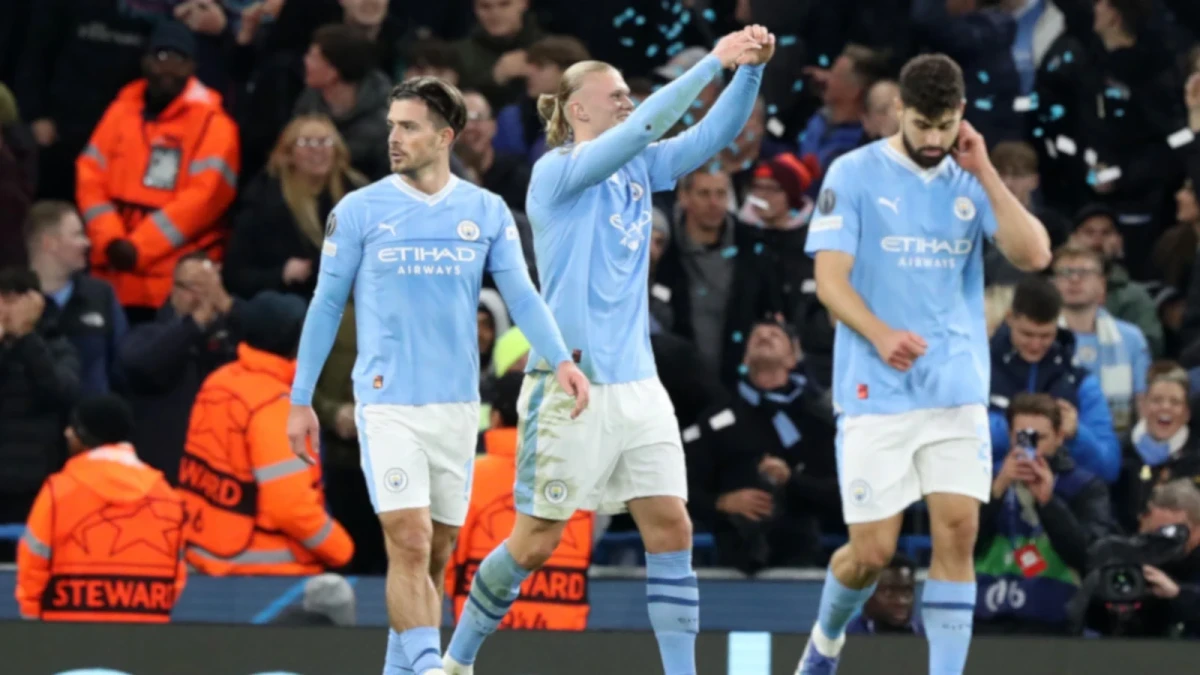 Manchester City celebration