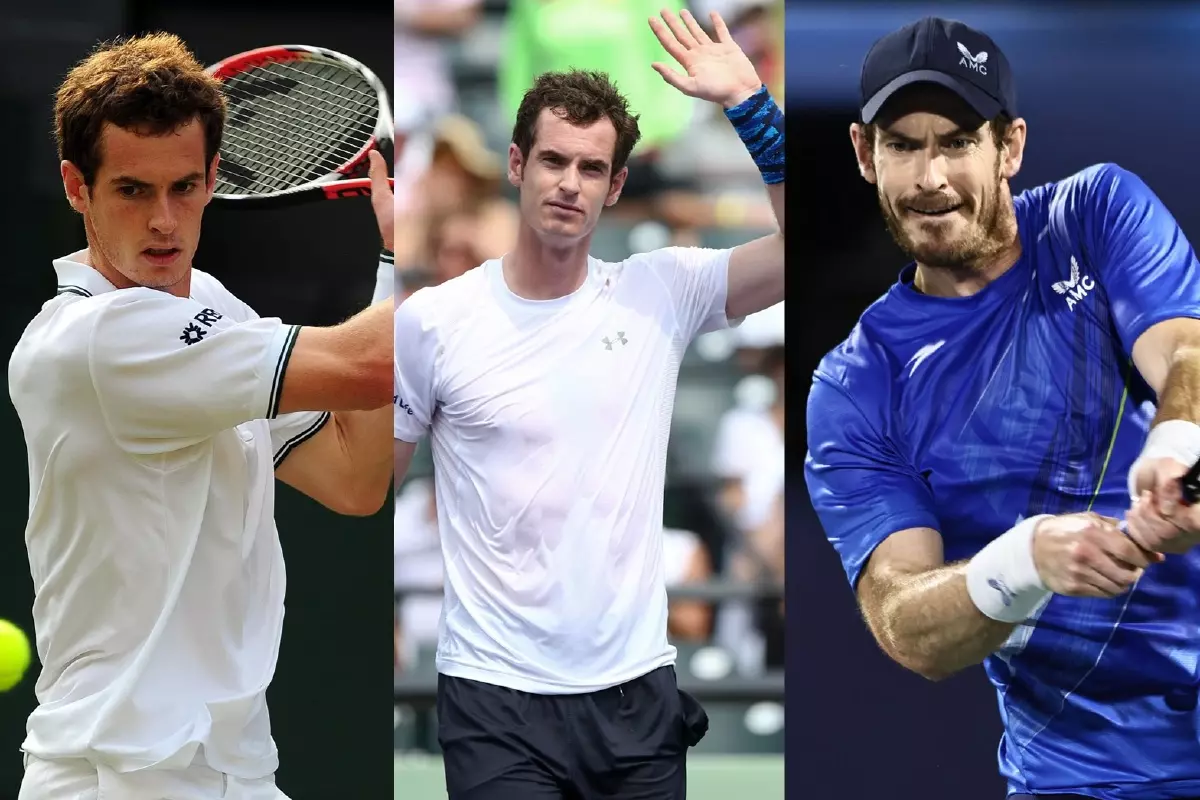 Andy Murray from young to old