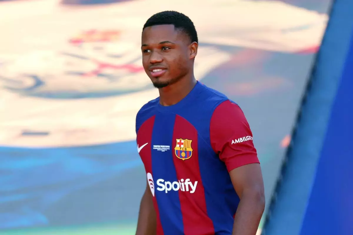 Ansu Fati of Barcelona