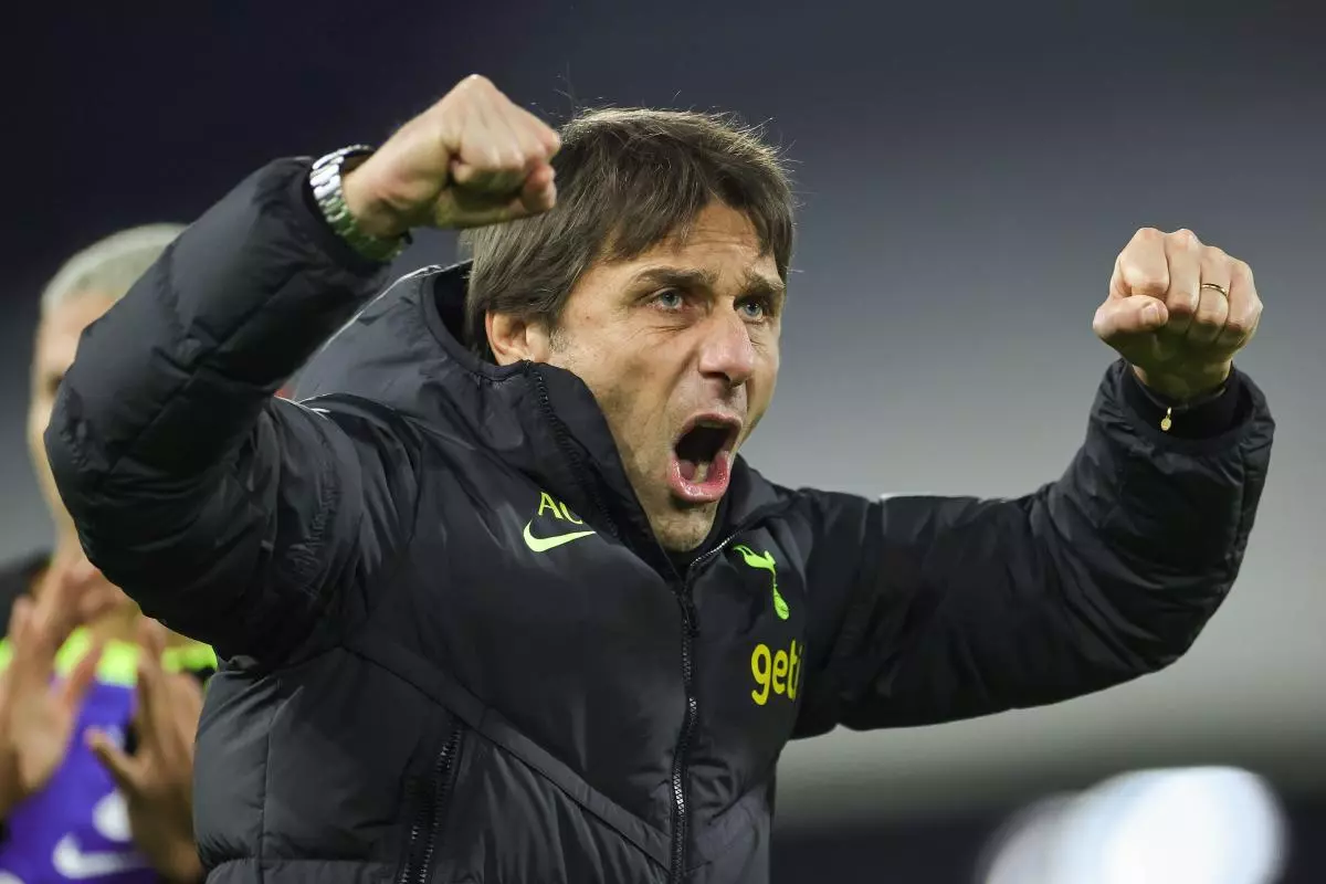 Antonio Conte of Tottenham 23 Jan 2023