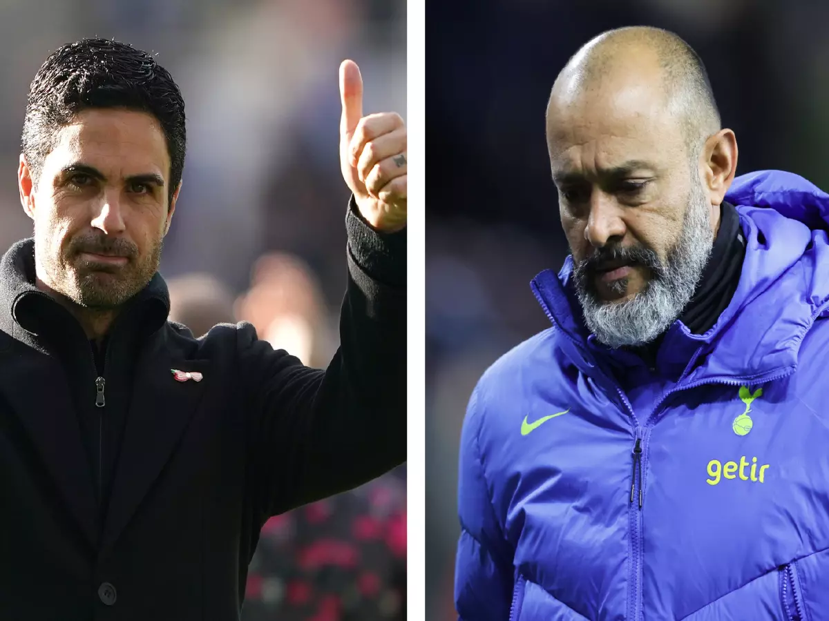 Mikel Arteta and Nuno Espirito Santo