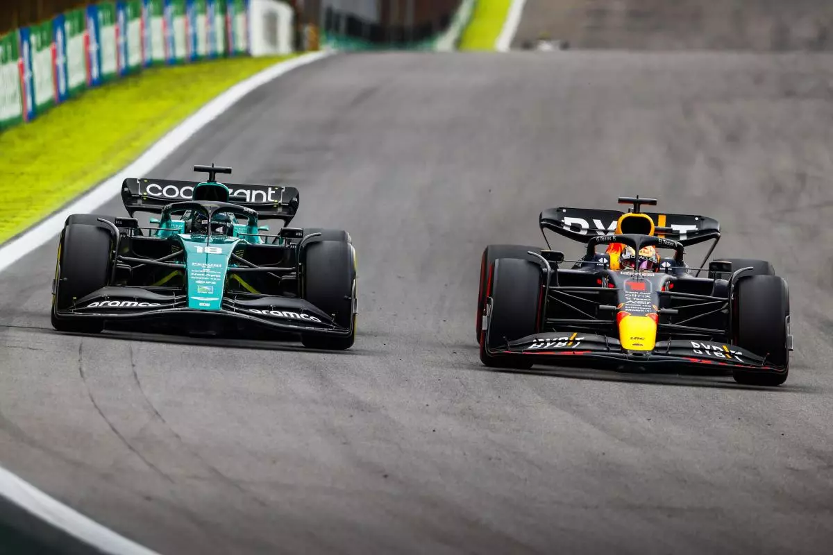 Aston Martin and Red Bull in Brazil