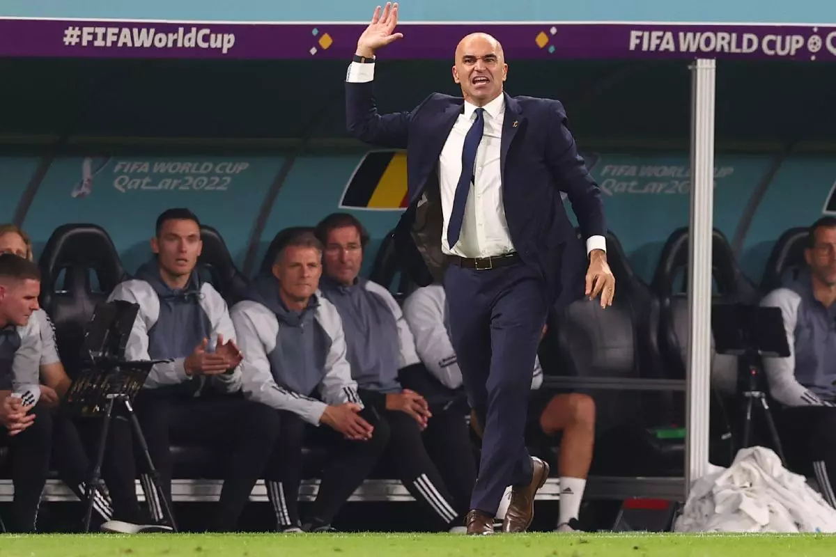 Belgium coach Roberto Martinez