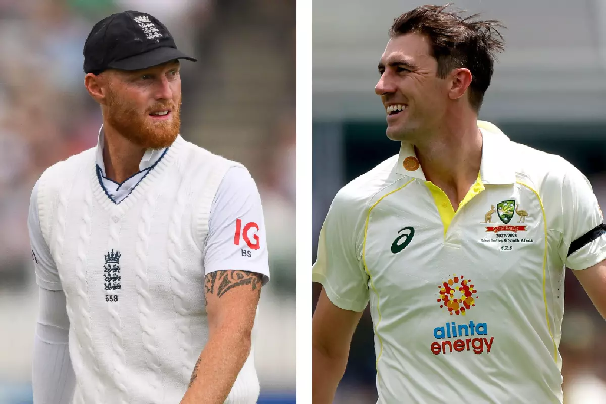 Ben Stokes and Pat Cummins