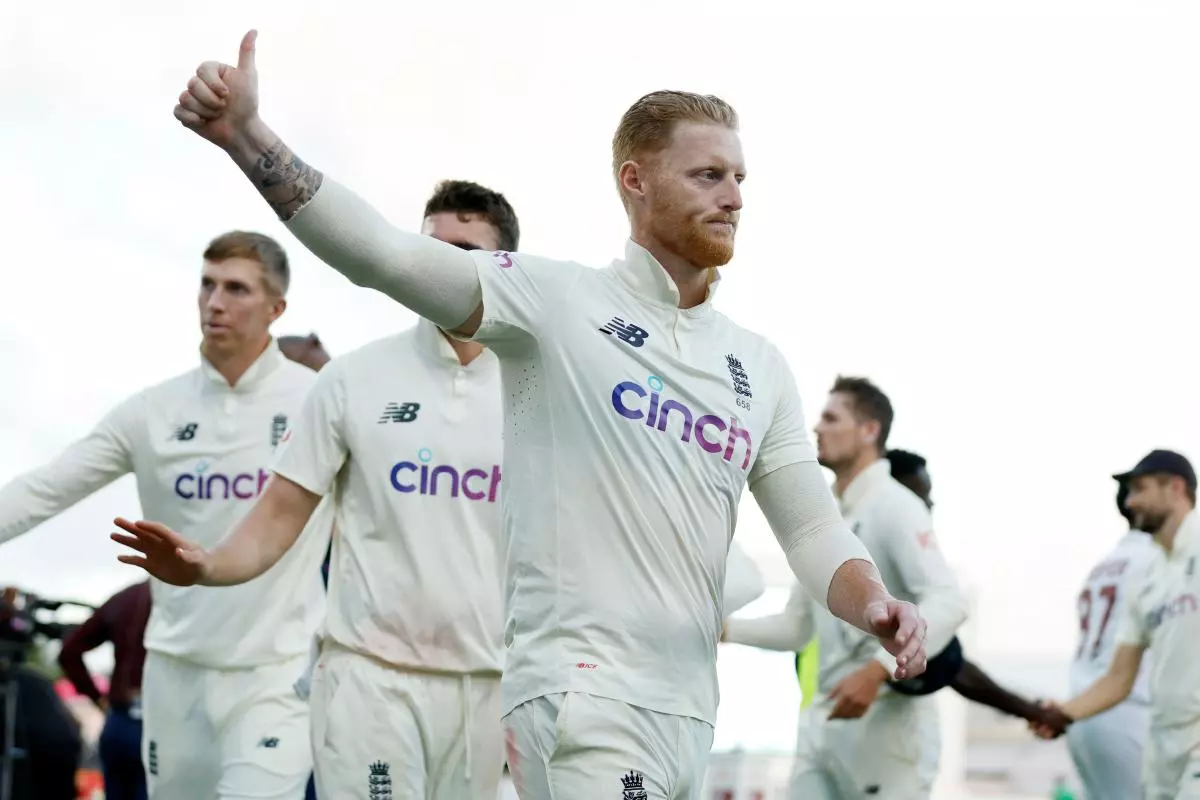 England's Ben Stokes after the second test is drawn