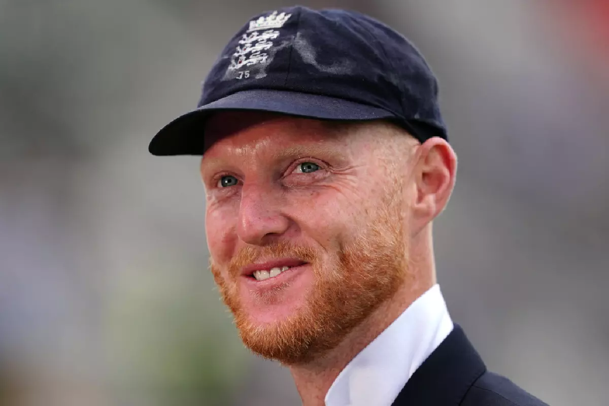  Ben Stokes wearing captain's blazer