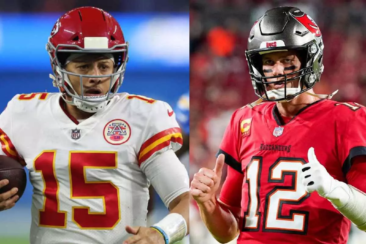 Patrick Mahomes and Tom Brady