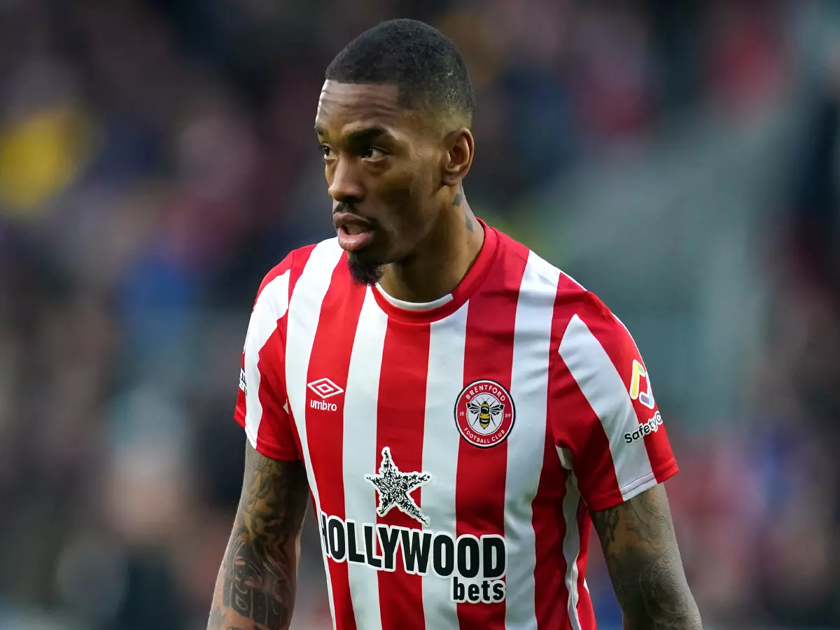 Brentford's Ivan Toney during the Premier League match at Brentford Community Stadium, London. Picture date: Saturday January 22, 2022.