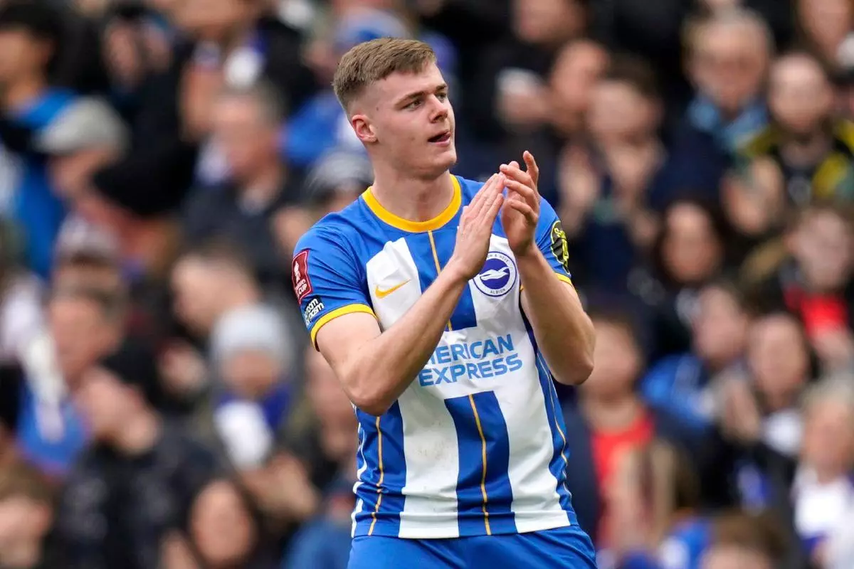 Brighton and Hove Albion's Evan Ferguson