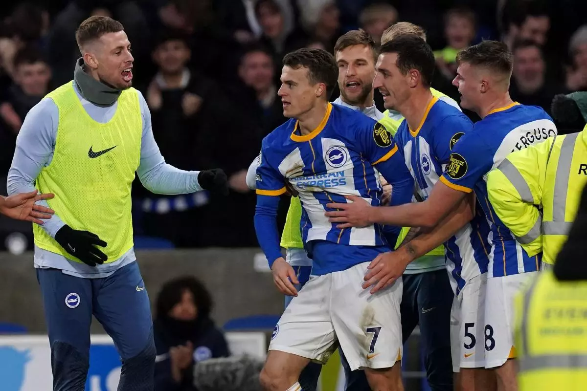 Brighton and Hove Albion's Solly March