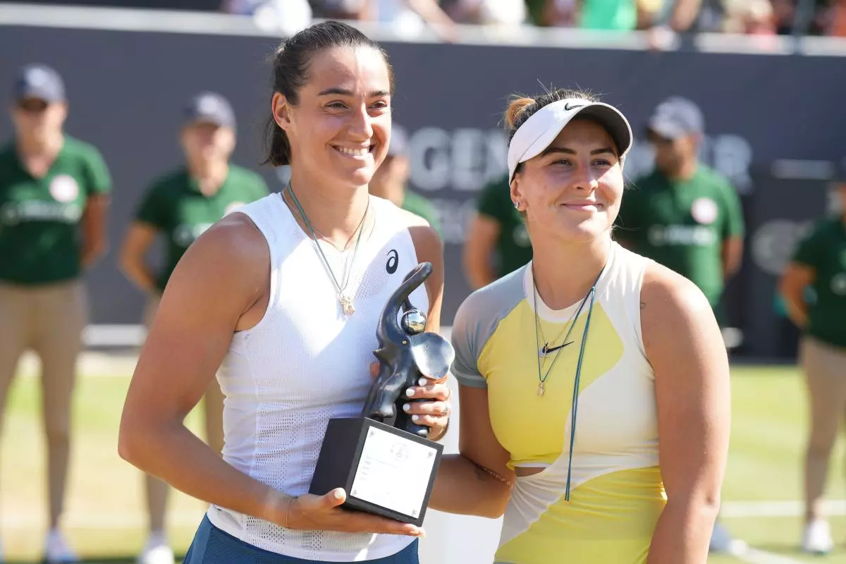 Caroline Garcia and runner-up Bianca Andreescu
