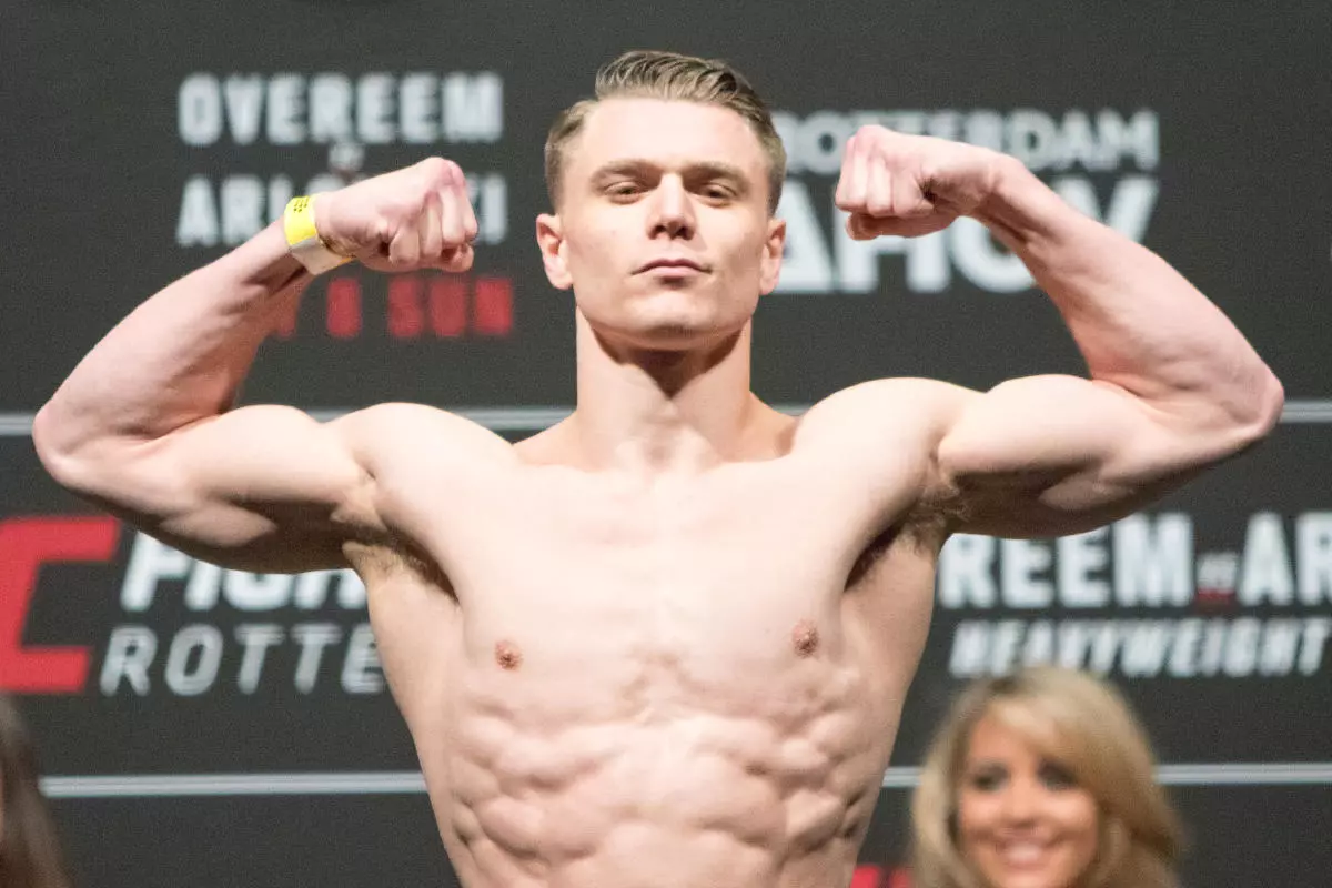 Chris Wade poses for the cameras 