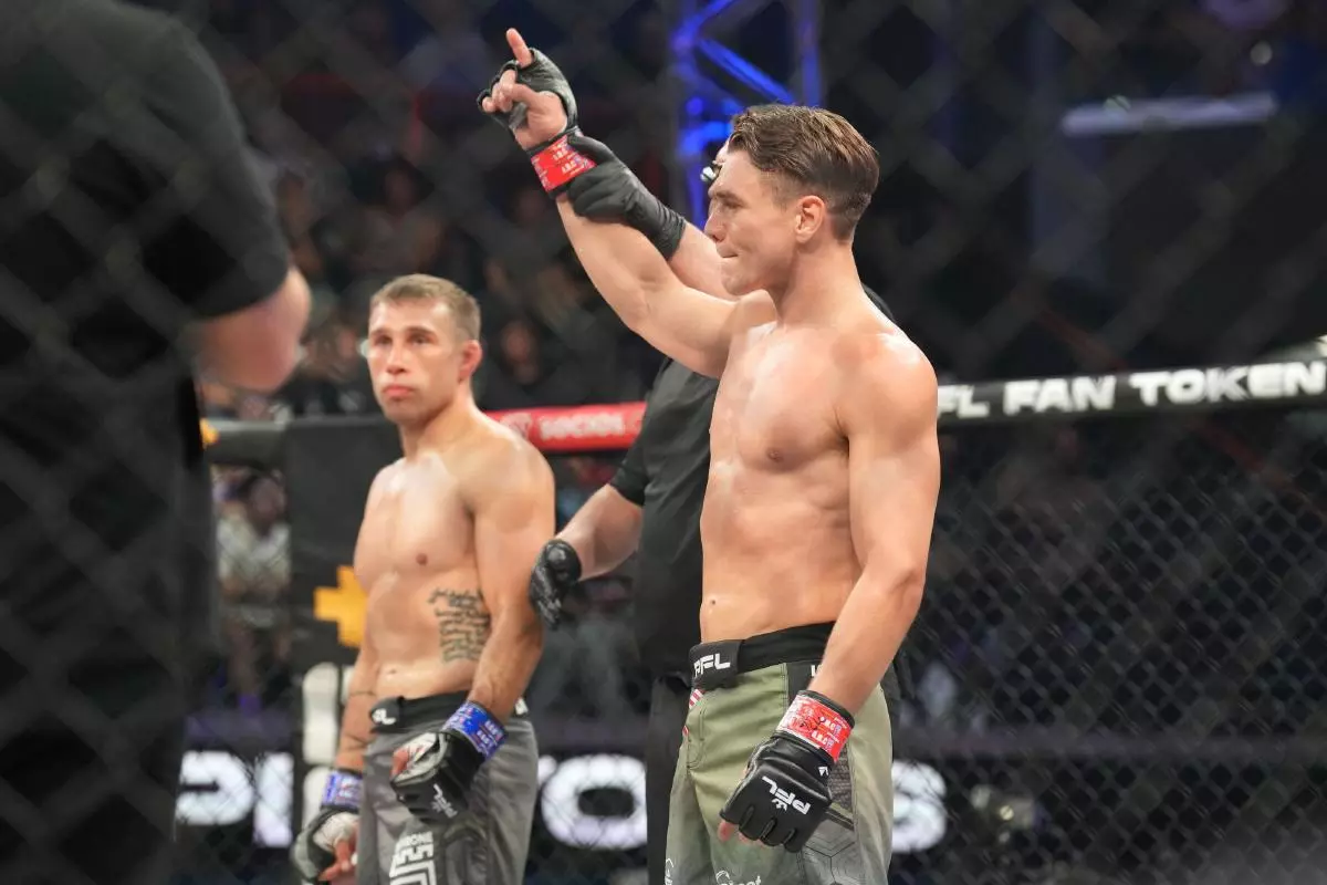 Chris Wade in action for the PFL