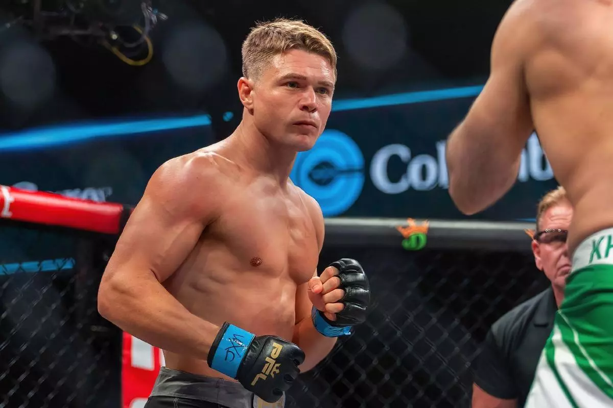 Chris Wade in action during the 2021 PFL finals