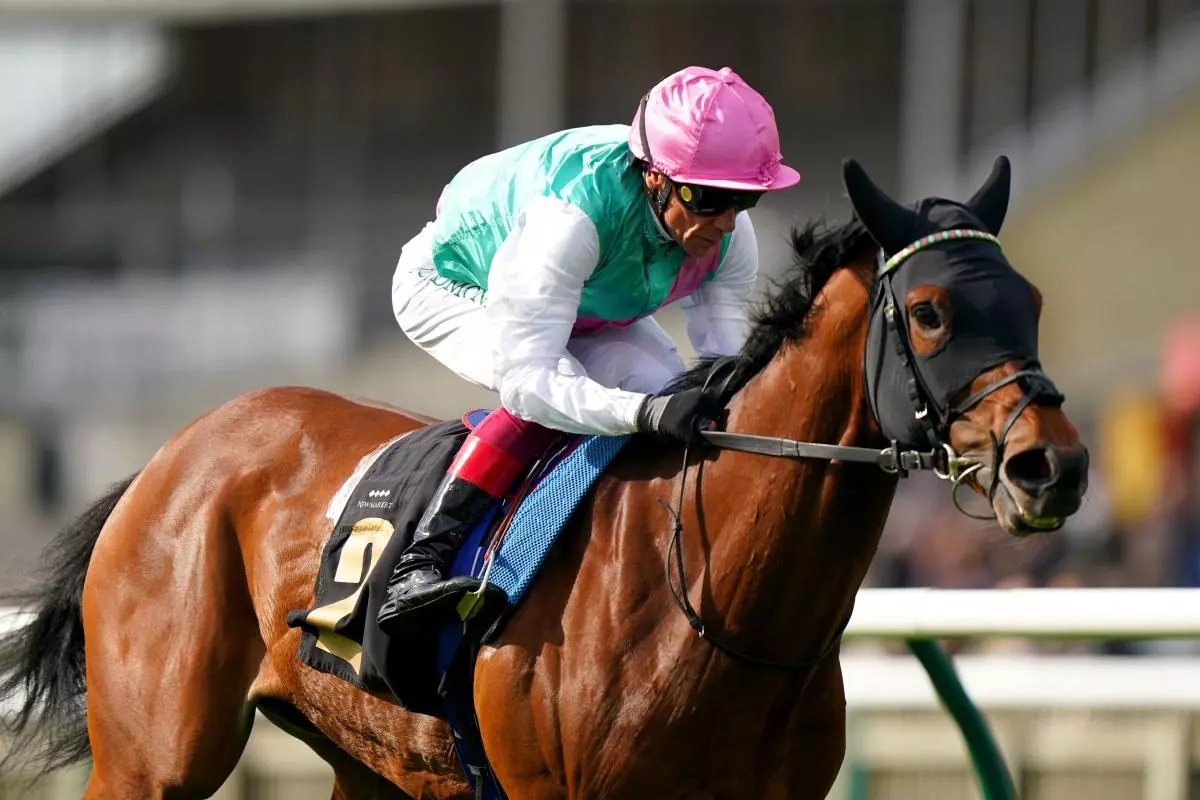 Covey ridden by jockey Frankie Dettori