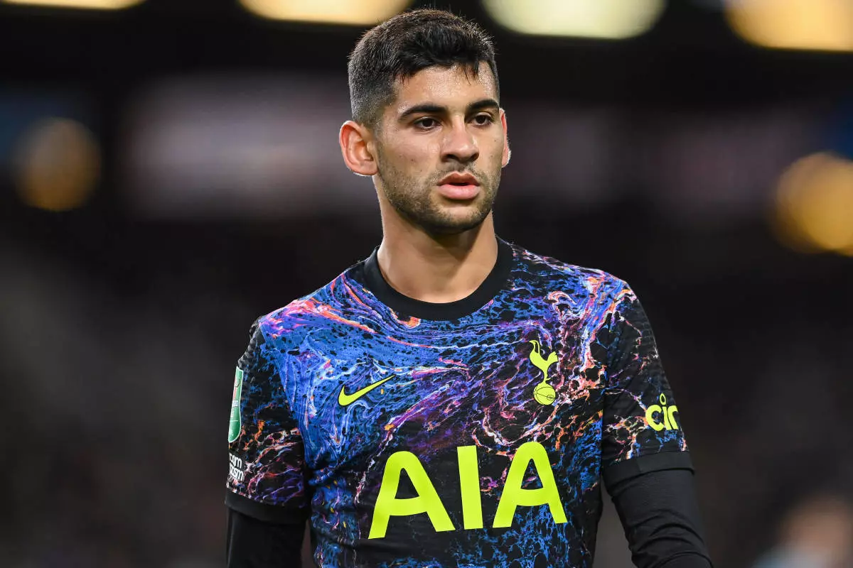 Cristian Romero of Tottenham Hotspur