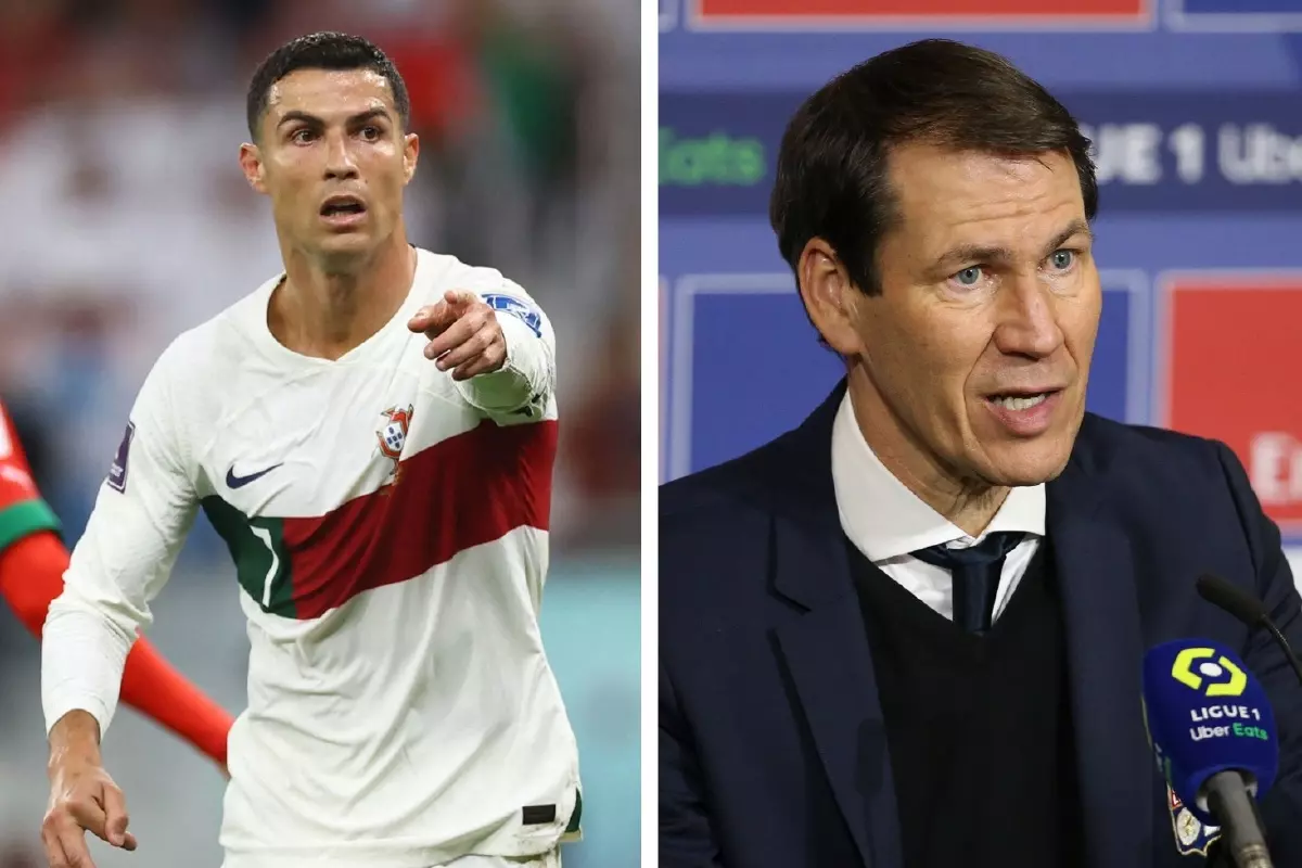 Cristiano Ronaldo and Rudi Garcia