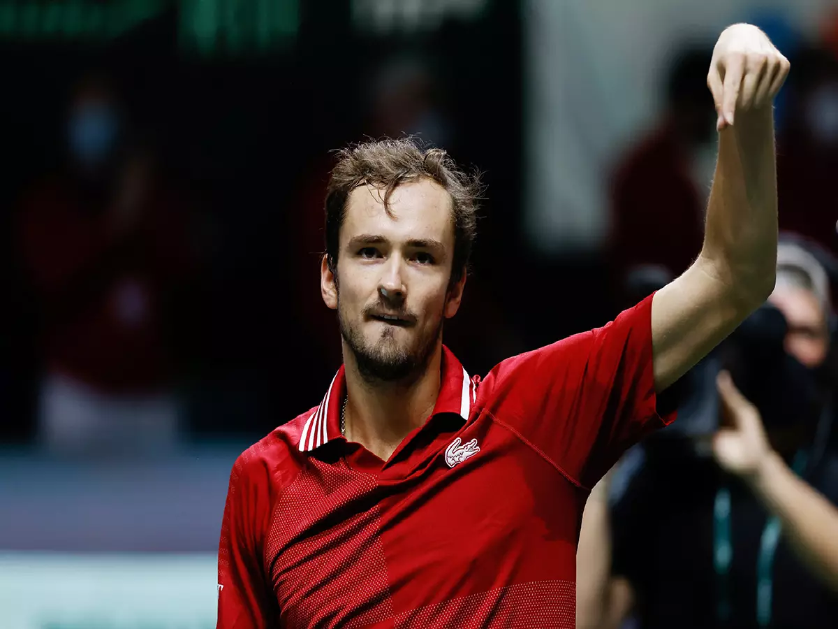 Daniil Medvedev at Davis Cup