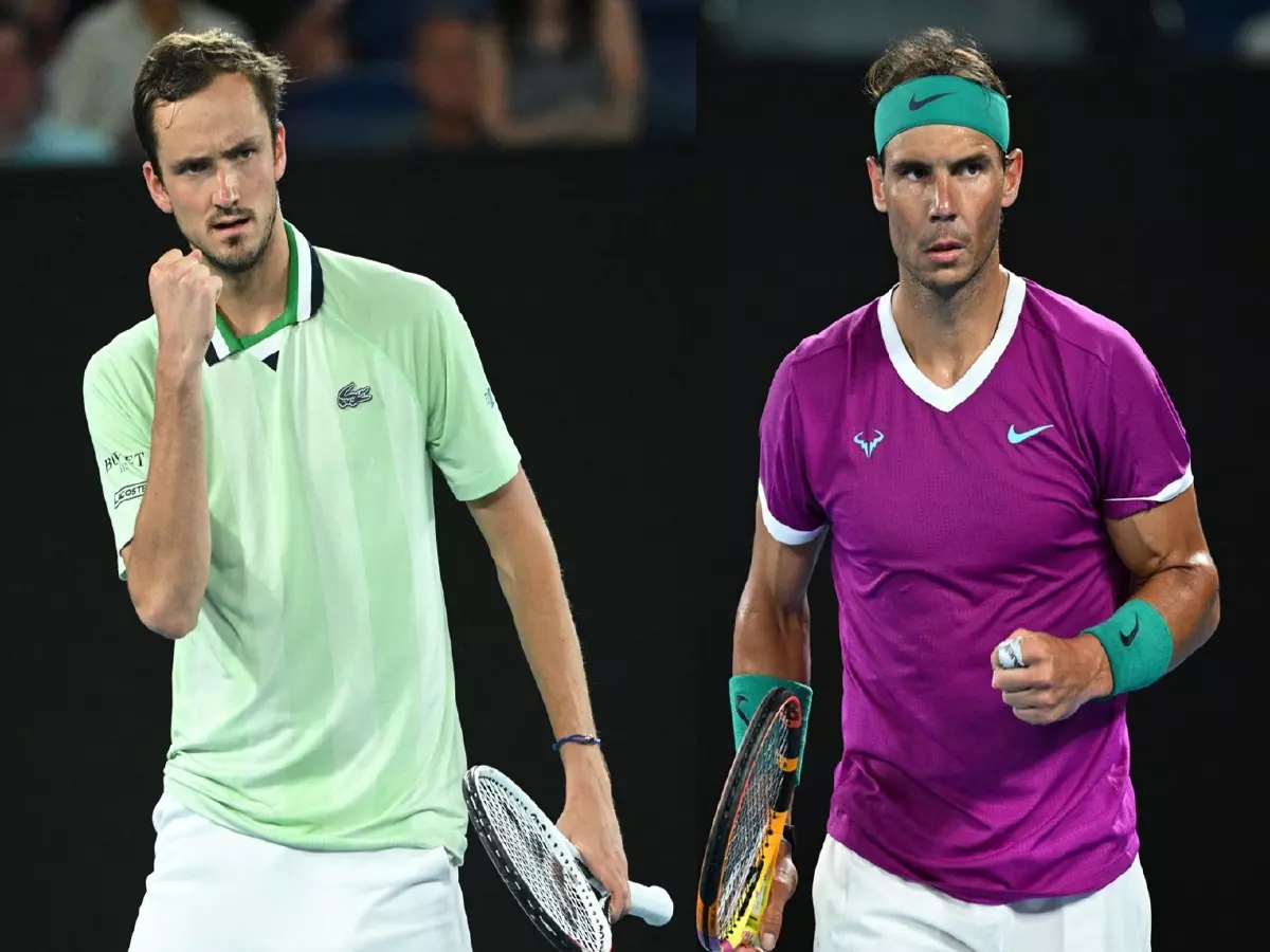 Daniil Medvedev and Rafael Nadal, Australian Open 