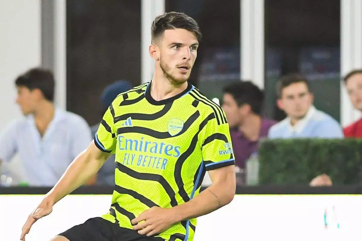 Declan Rice of Arsenal 19 Jul 2023