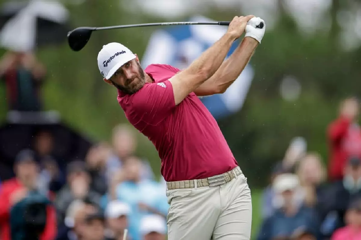 Dustin Johnson at the 2022 PLAYERS