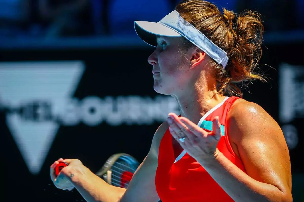 Elina Svitolina in action at Australian Open