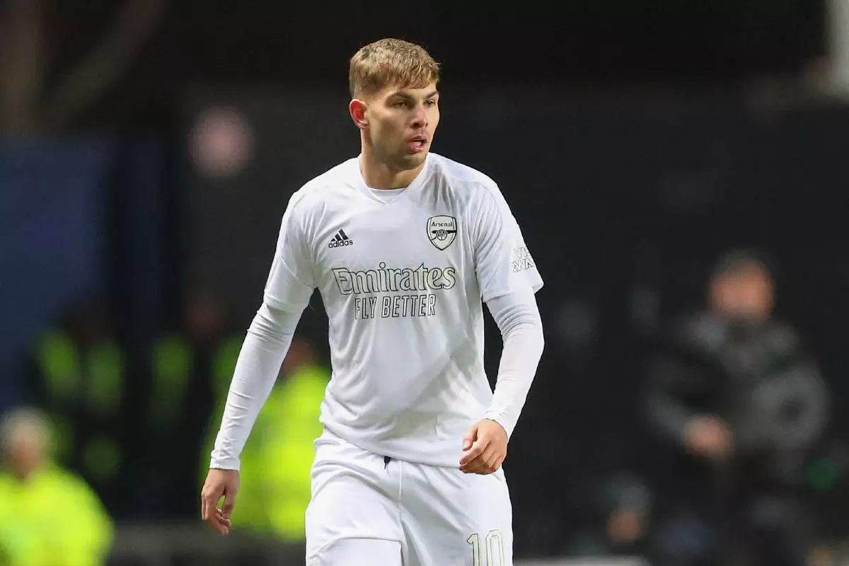 Emile Smith Rowe of Arsenal Jan 2023