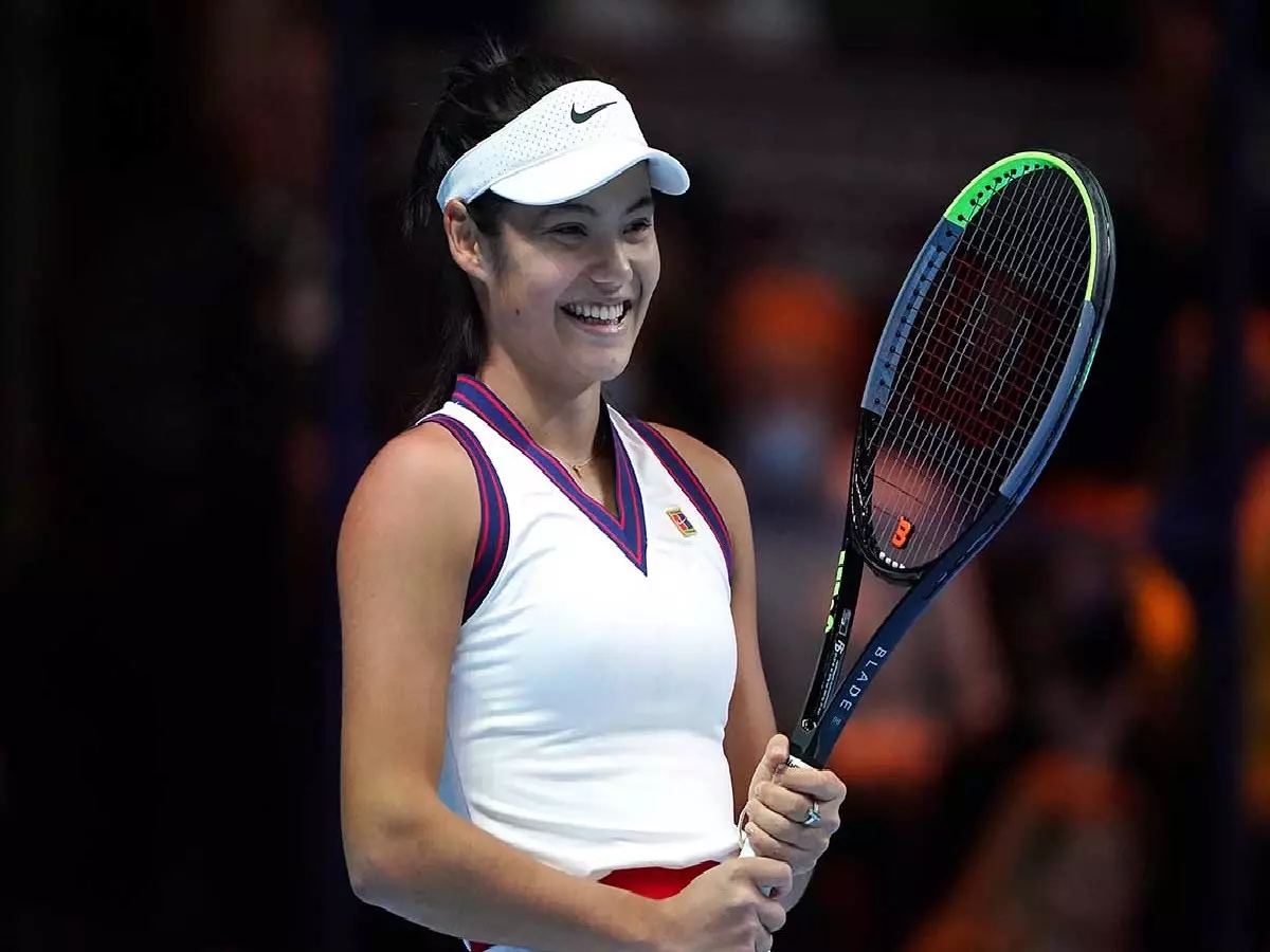 Emma Raducanu enjoying her tennis