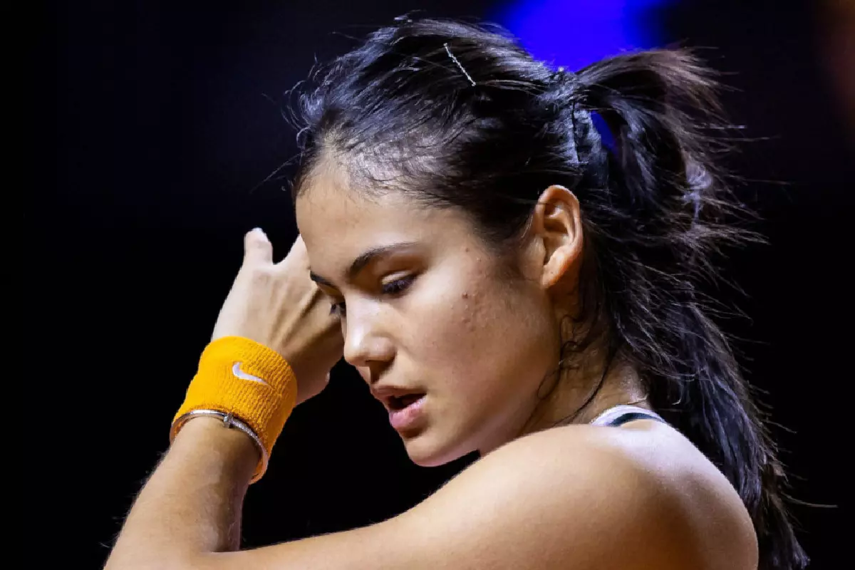 Emma Raducanu not happy