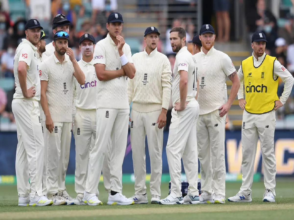 England team during 2021/22 Ashes