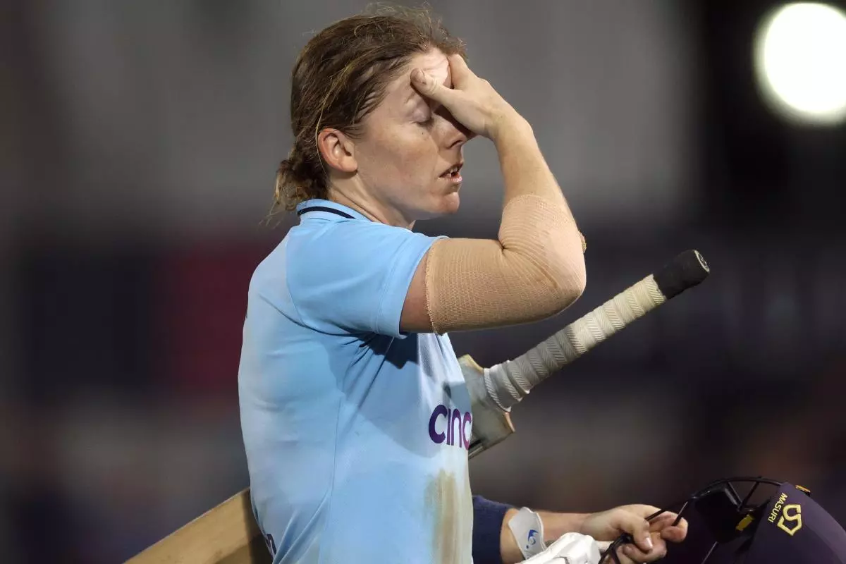 England's Heather Knight