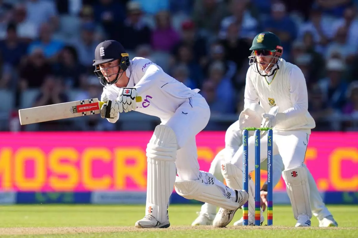 England's Zak Crawley bats v South Africa