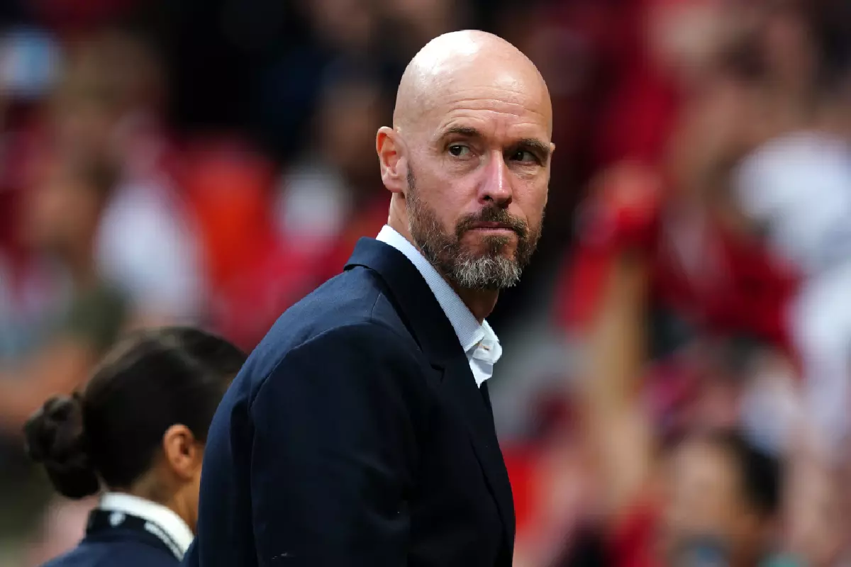Erik Ten Hag looks on Sep 22