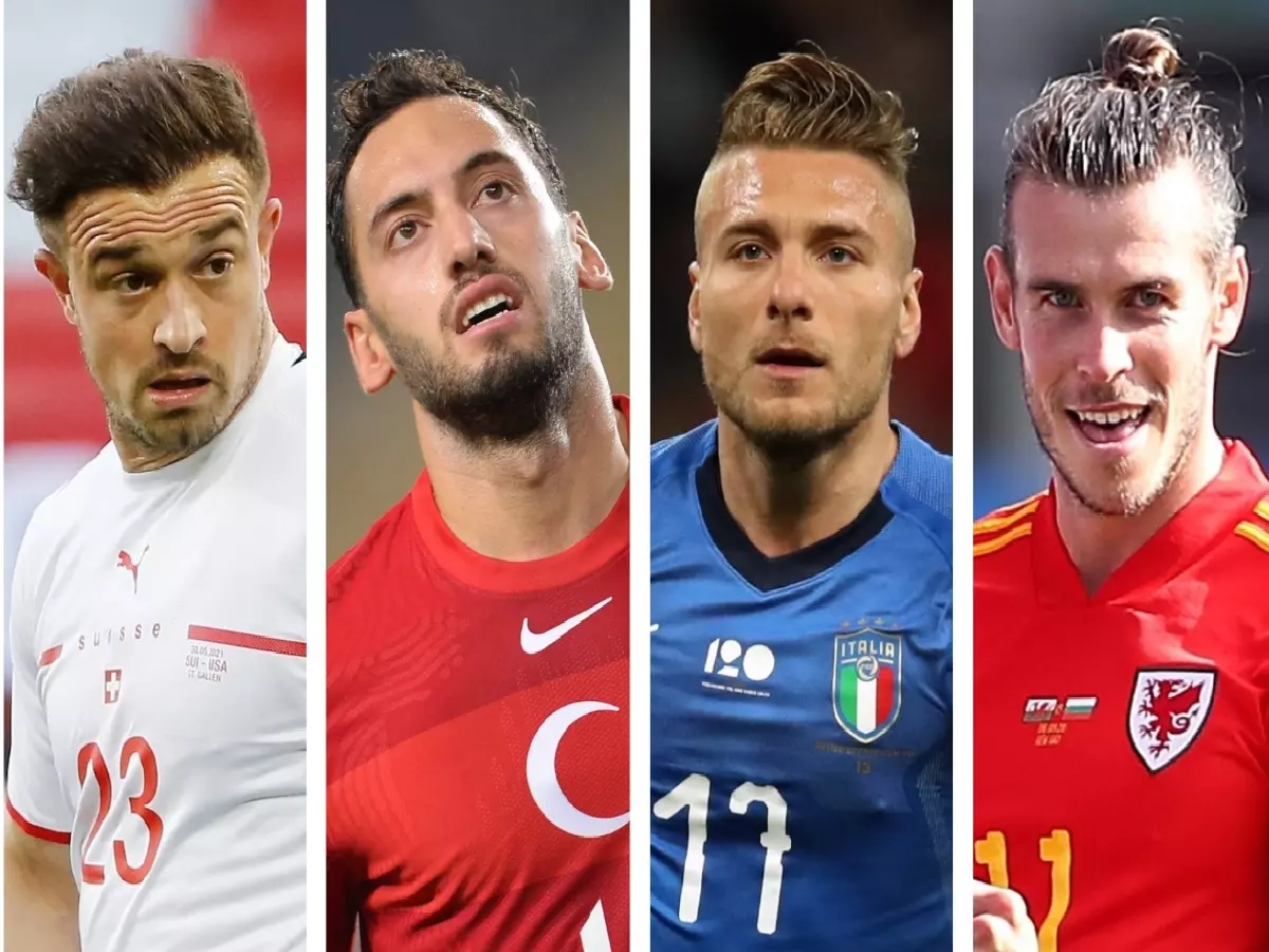 Xherdan Shaqiri Hakan Calhanoglu Ciro Immobile Gareth Bale