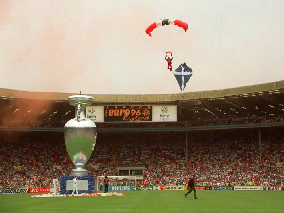 The opening ceremony for Euro 96 in England
