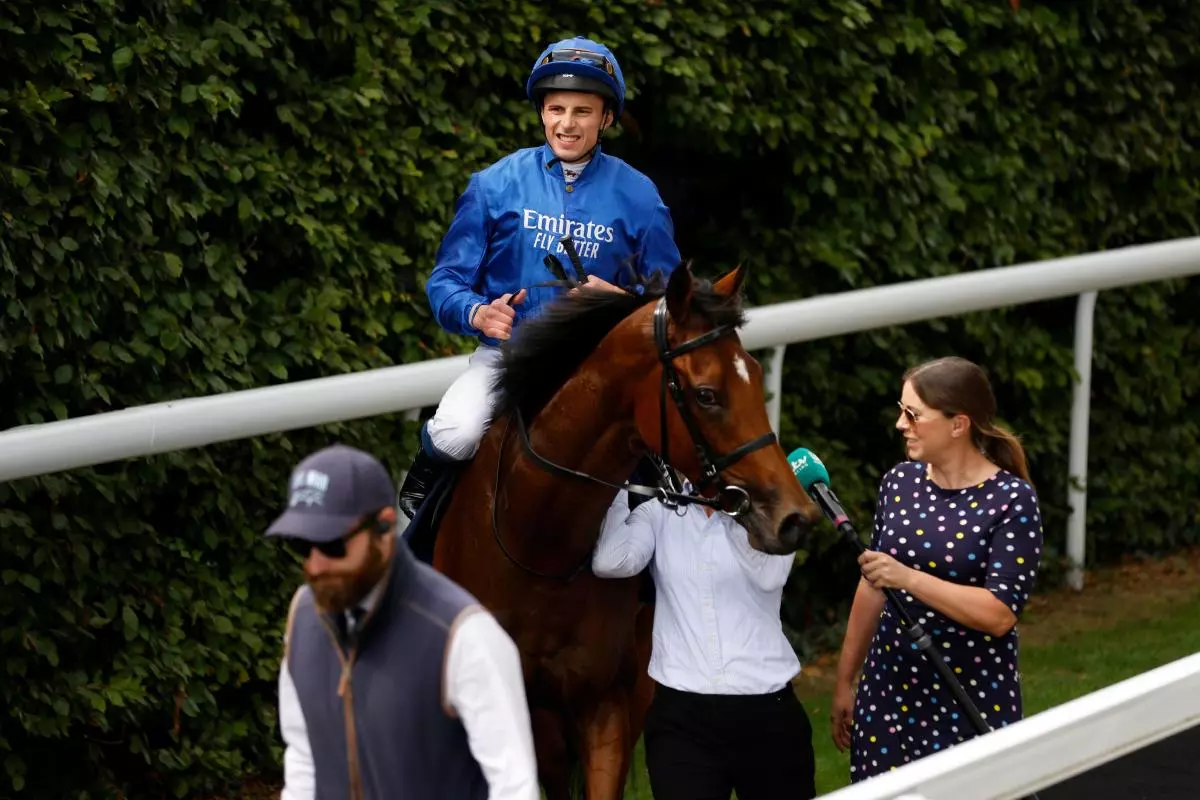 Fairy Cross ridden by jockey William Buick