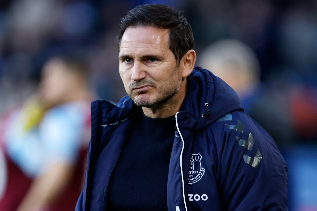 Frank Lampard Everton boss at Burnley Apr22